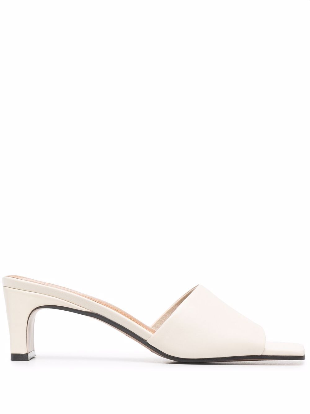 12 STOREEZ Leather Open Toe 55mm Mules - Farfetch