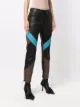 ETRO colour-block leather trousers