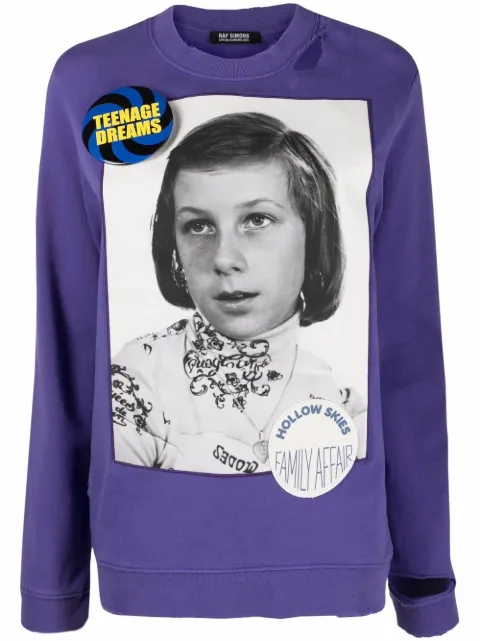 Raf Simons sweat imprimé photographique