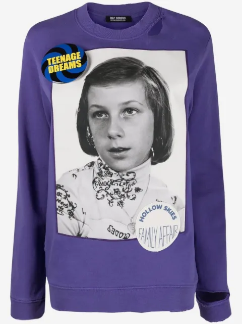 Raf Simons photograph print sweatshirt