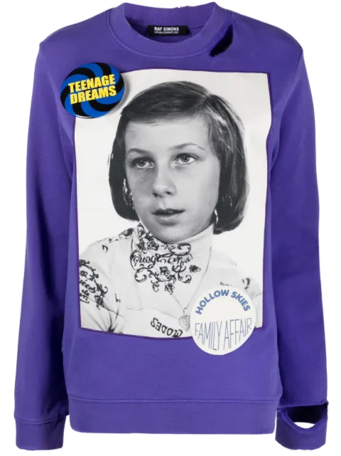 Raf Simons photograph print sweatshirt