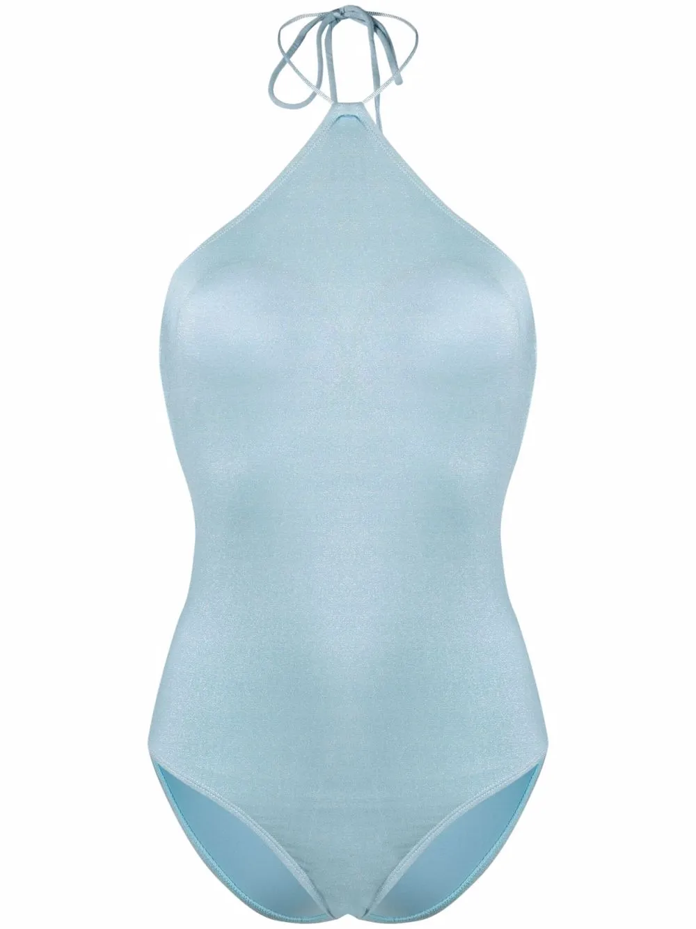 

12 STOREEZ traje de baño con cuello halter - Azul