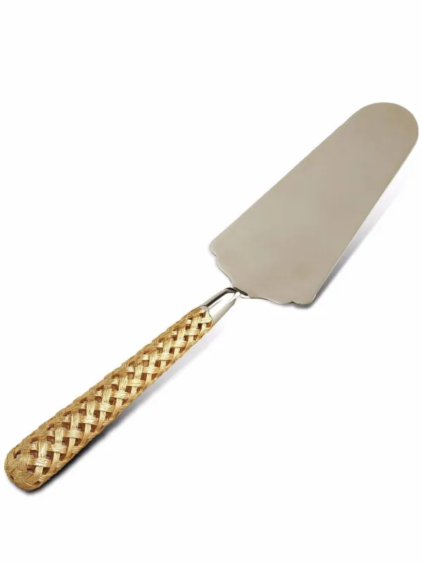 L'Objet Braid Cake Server in Silver