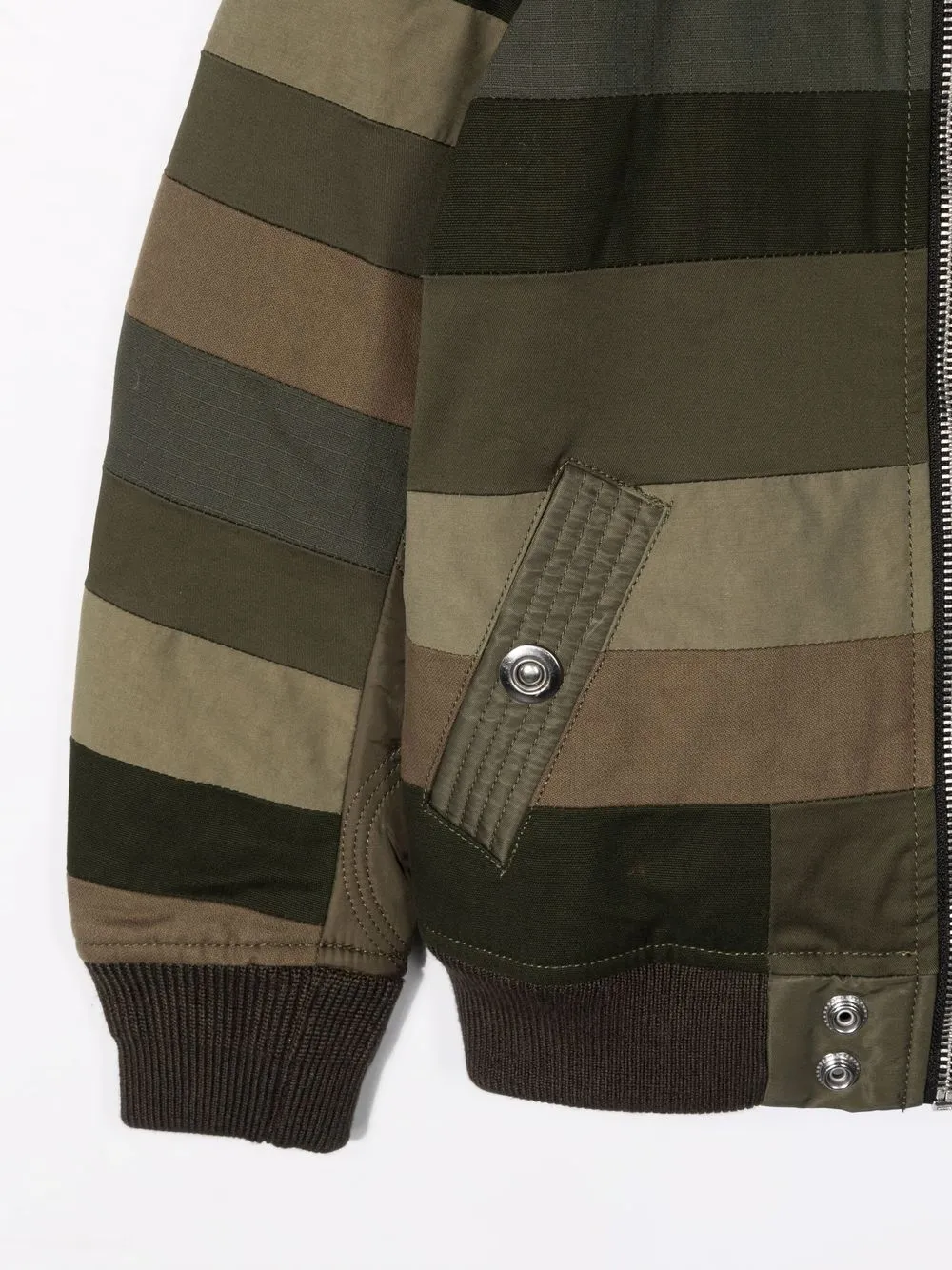 фото Diesel kids бомбер в технике пэчворк