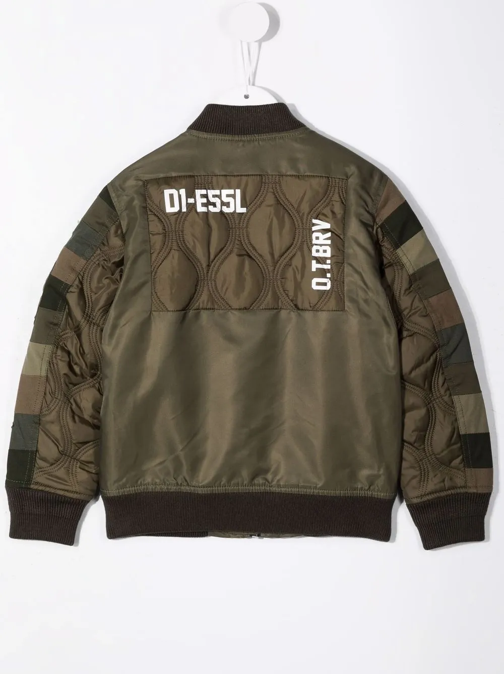 фото Diesel kids бомбер в технике пэчворк