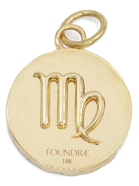 Foundrae 18K yellow gold Baby Virgo Medallion pendant