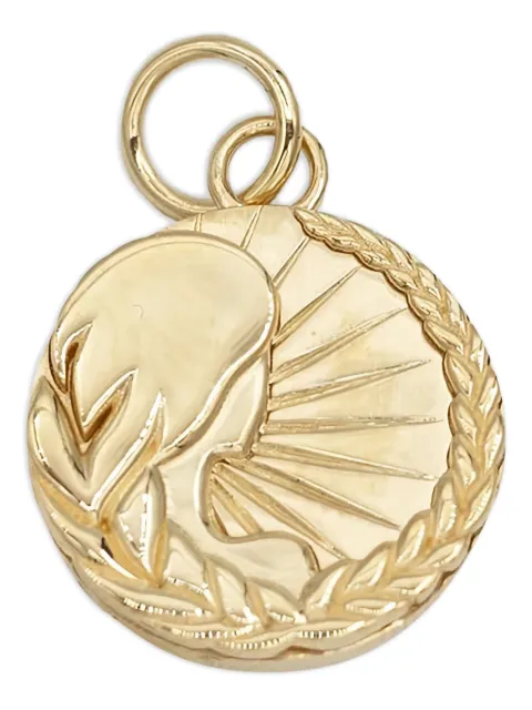 Foundrae 18K yellow gold Baby Virgo Medallion pendant