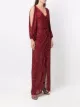 Jenny Packham sequinned split-sleeve gown