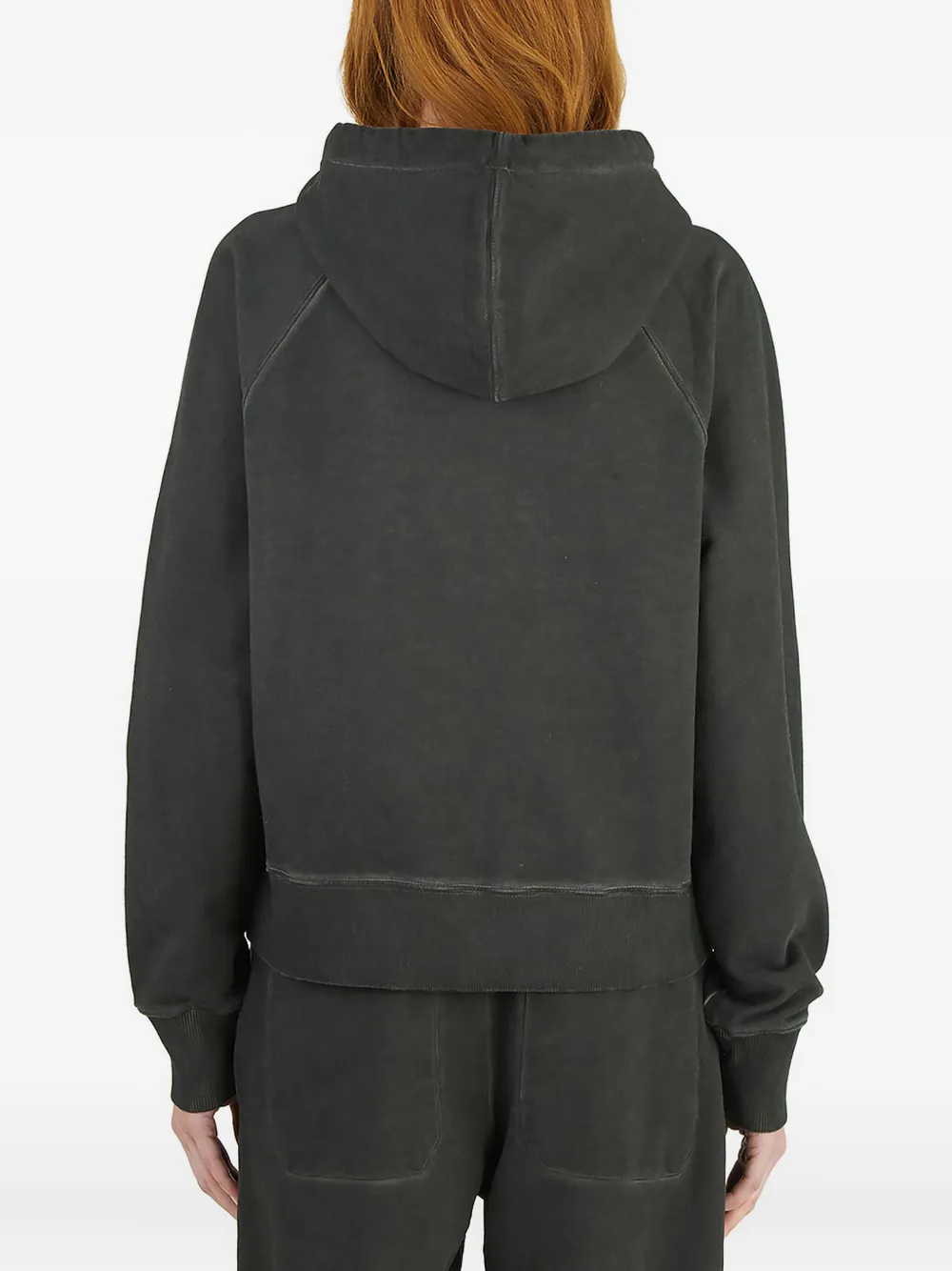 Helmut Lang Classic Hooded Sweatshirt In Gray