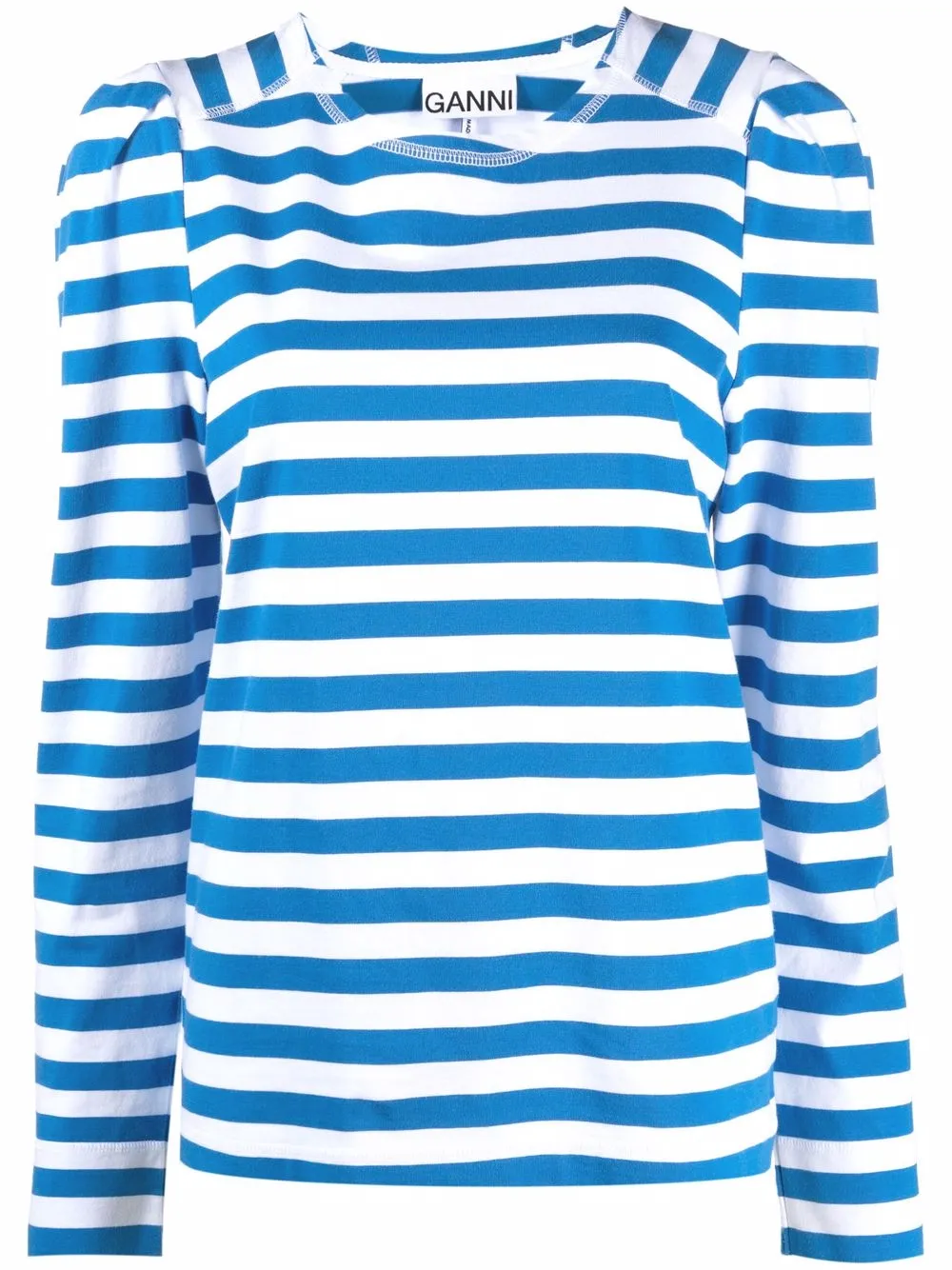 ganni striped t shirt
