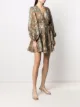 ZIMMERMANN Mini-jurk met watervalhals