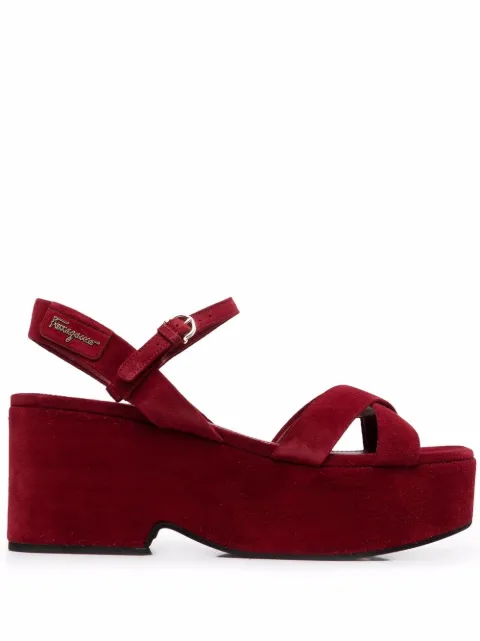 Ferragamo strappy platform block-heel sandals