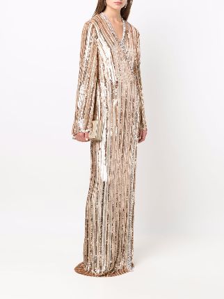 sequin-embellished evening dress展示图