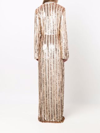 sequin-embellished evening dress展示图