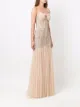 Jenny Packham strapless bead-embellished gown
