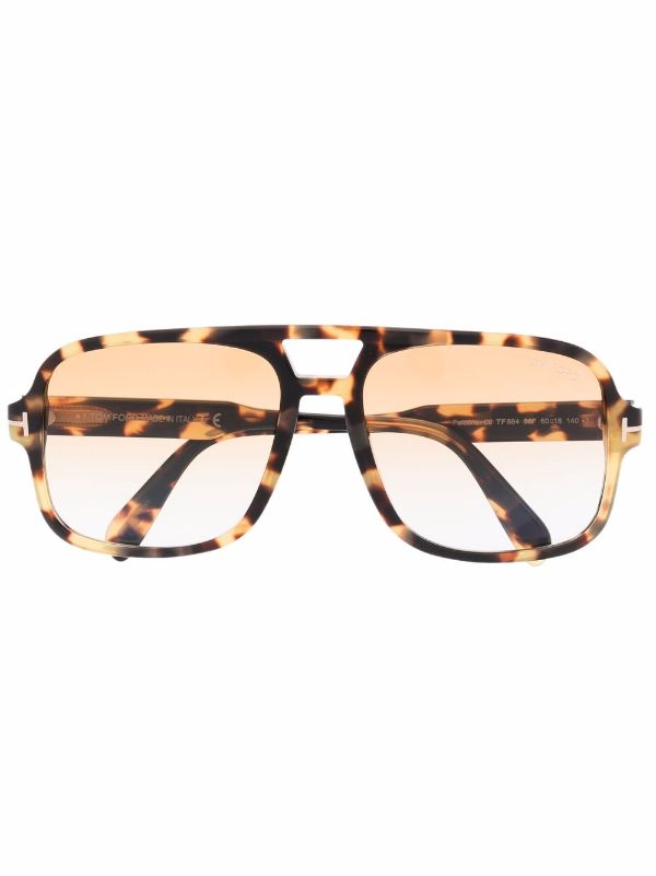 TOM FORD Eyewear Falconer tortoiseshell-effect Sunglasses - Farfetch