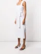 Vince tie-waist cotton midi dress