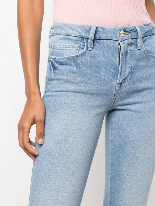 FRAME mid-rise Cropped Jeans - Farfetch