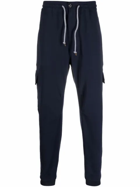 Brunello Cucinelli drawstring-fastening waist track pants