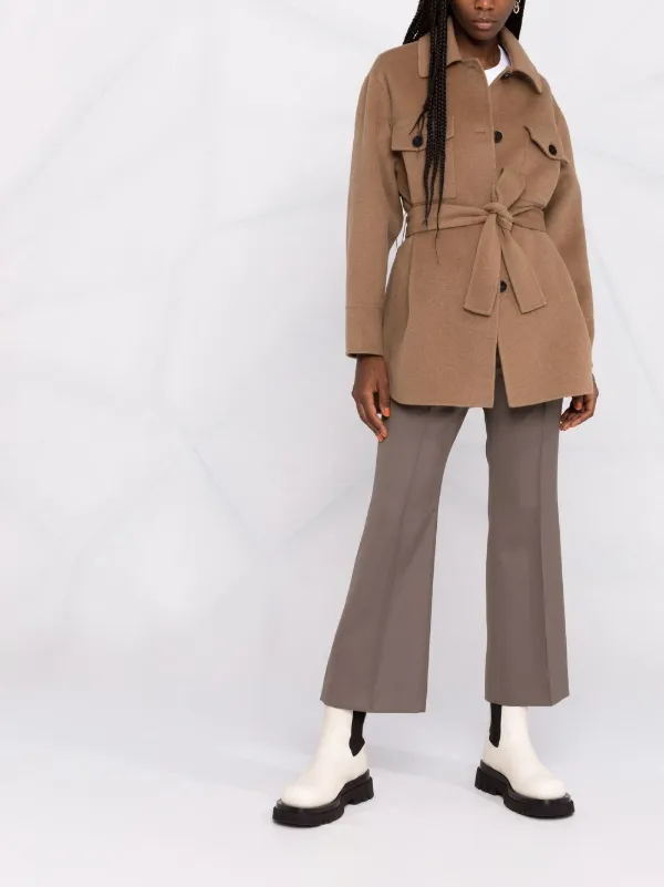 sandro belted coat