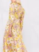 SANDRO floral-print V-neck dress