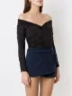 Amir Slama ruched long-sleeves bodysuit