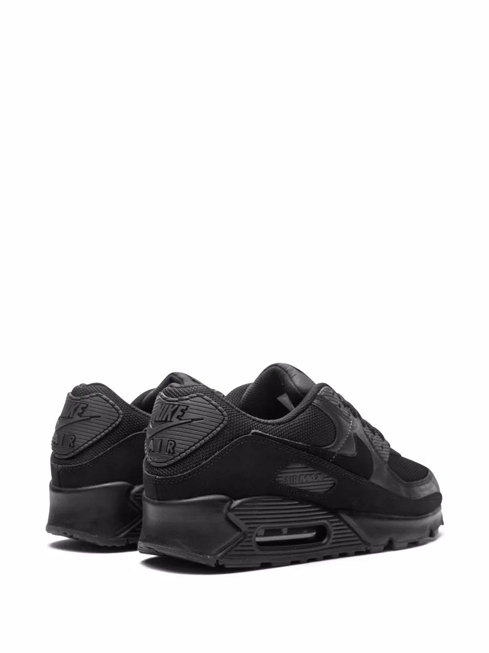 Solid black best sale air max