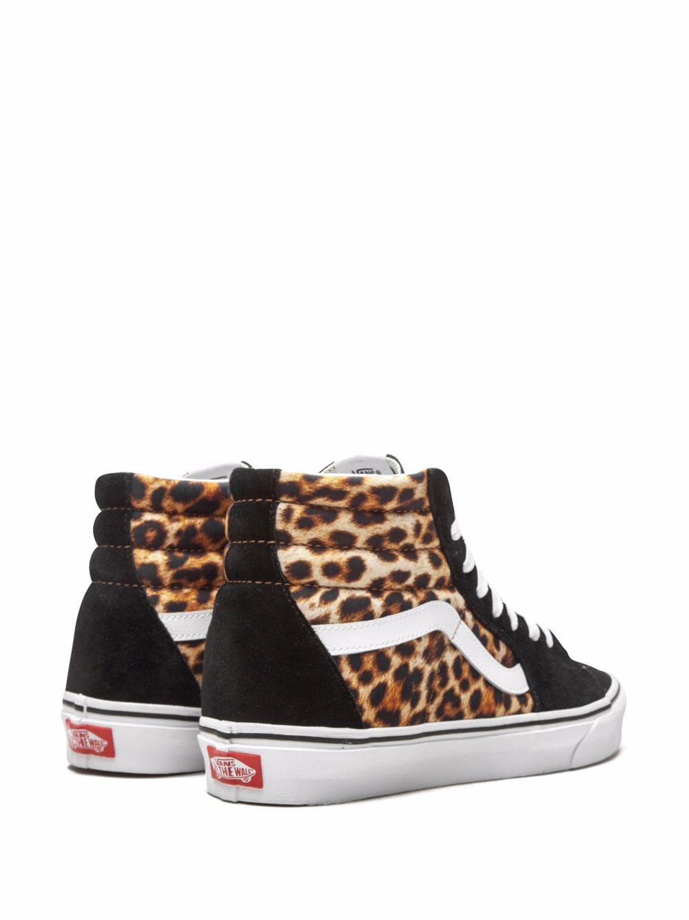 Shop Vans Sk8-hi "leopard" Sneakers In Black