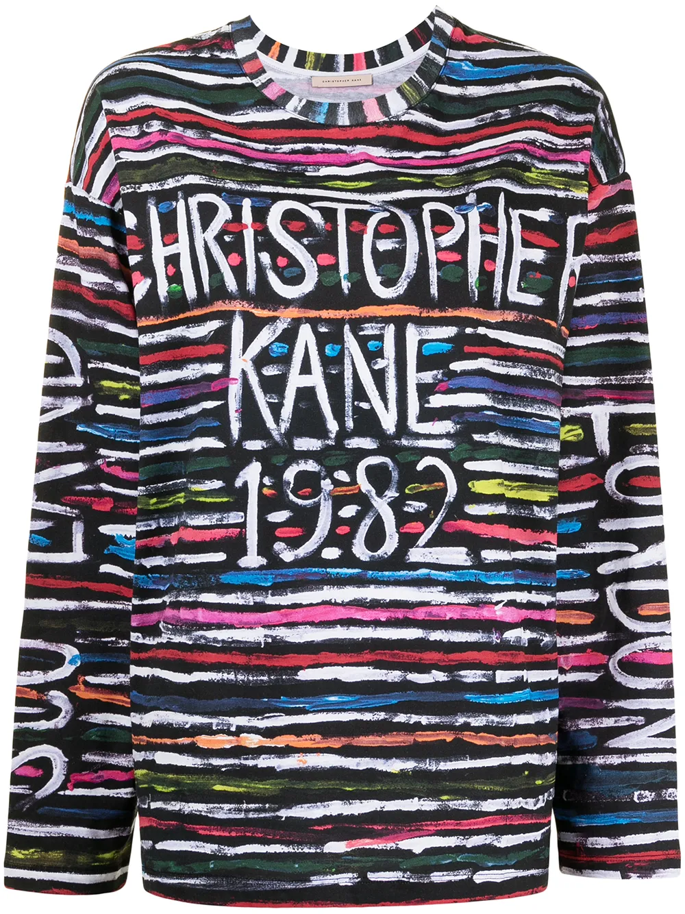 

Christopher Kane top con logo estampado - Multicolor