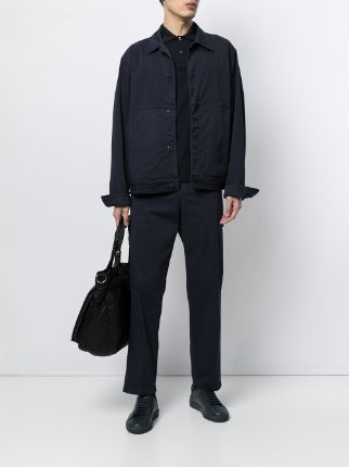 straight-leg gabardine trousers展示图