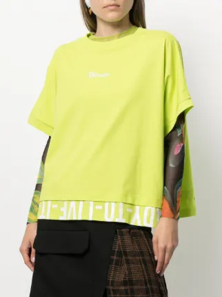 logo-print cotton T-shirt展示图