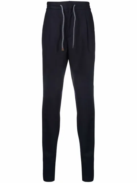 Brunello Cucinelli high-rise straight leg wool trousers