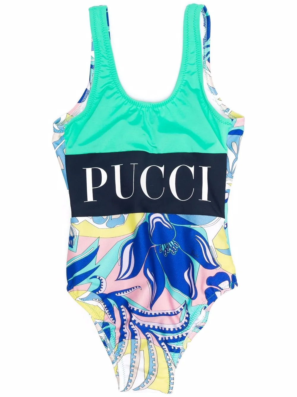 фото Emilio pucci junior купальник с абстрактным принтом