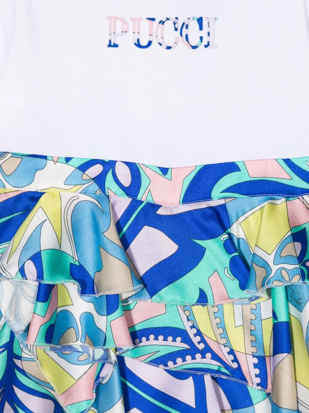 фото Emilio pucci junior короткий комбинезон с принтом samoa