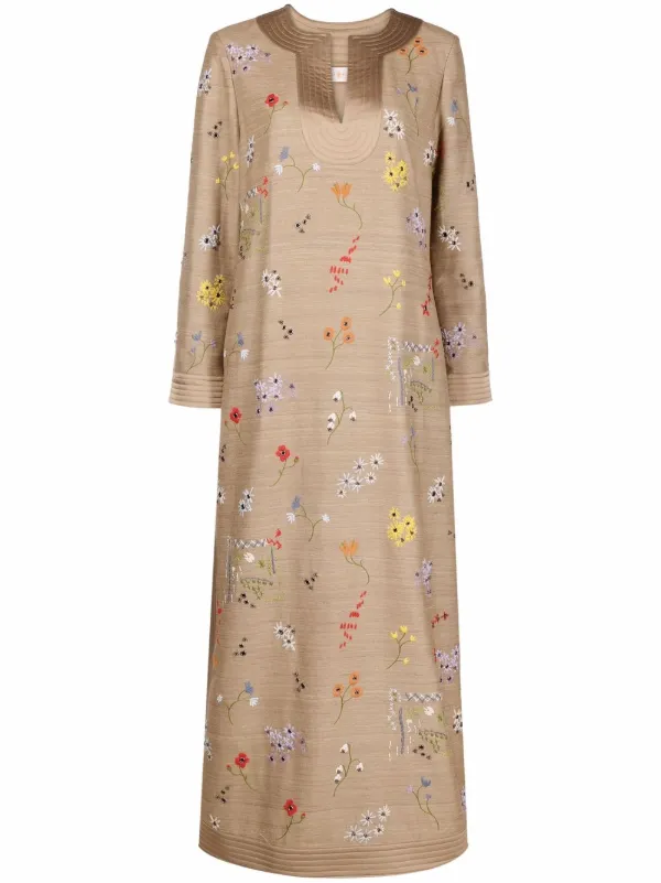 Shop Tory Burch embroidered-floral 