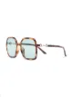 Gucci Eyewear Horsebit square-frame sunglasses