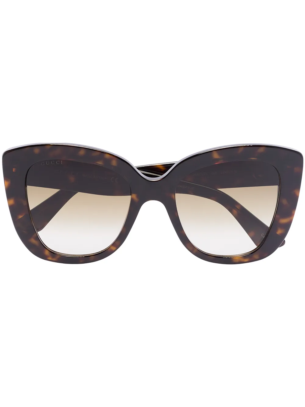 

Gucci Eyewear lentes de sol con armazón oversize - Marrón