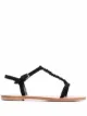 Image 1 of Alberta Ferretti bead-embellished leather sandals