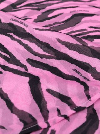 zebra print scarf展示图