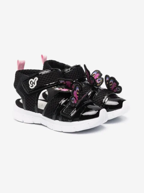 Sophia Webster Mini butterfly-embellished mesh sandals