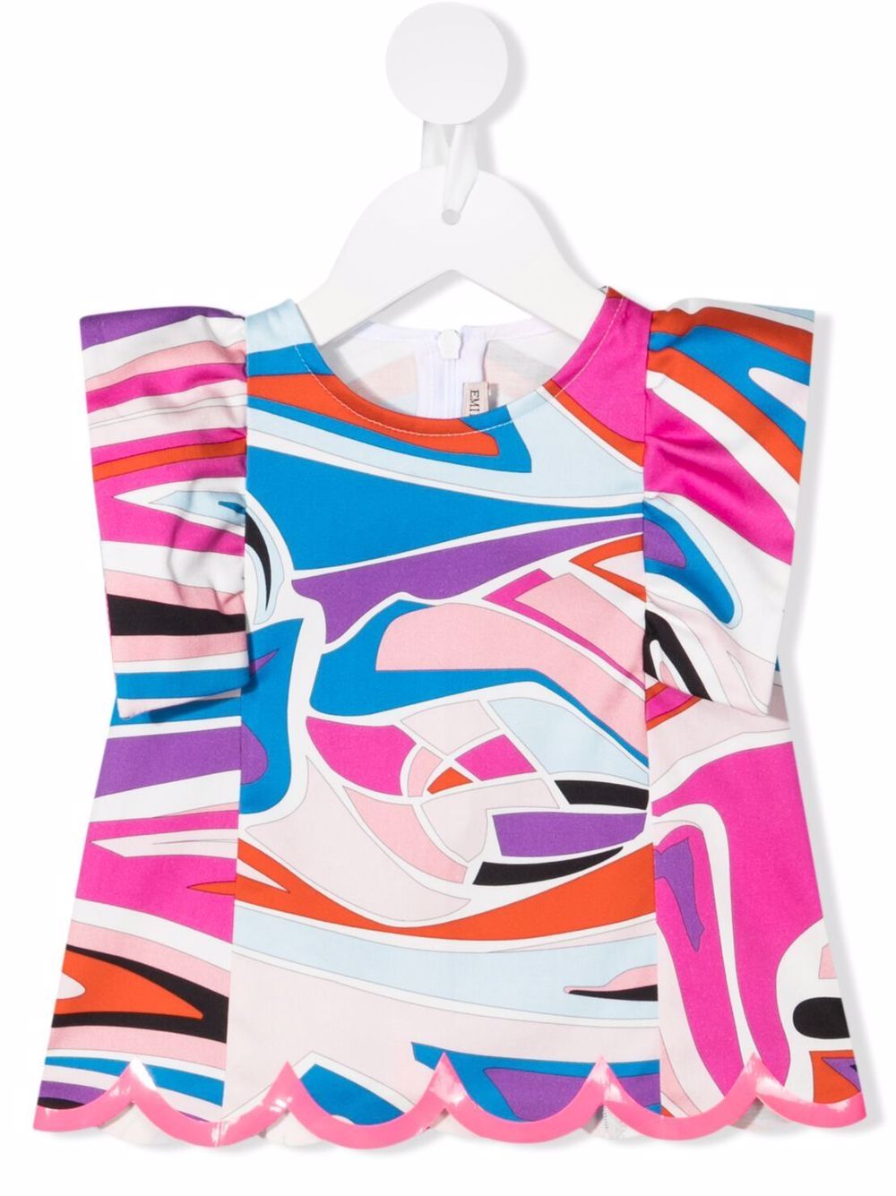 

PUCCI Junior blusa con estampado gráfico - Rosado