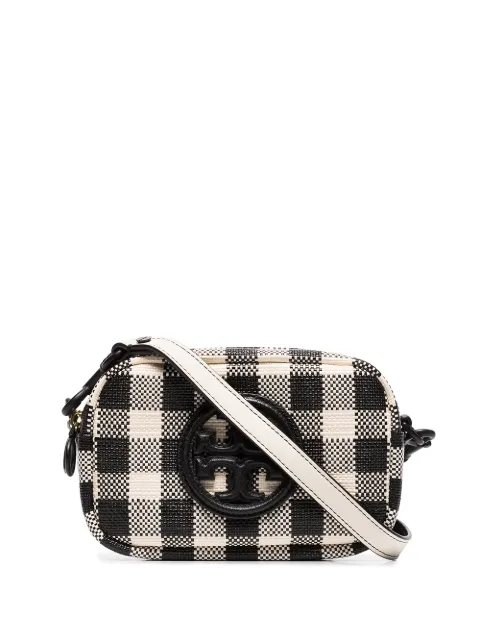Tory Burch Bolsa transversal Perry xadrez mini