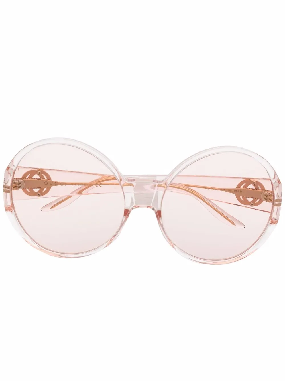 

Gucci Eyewear lentes de sol con armazón redonda - Rosado