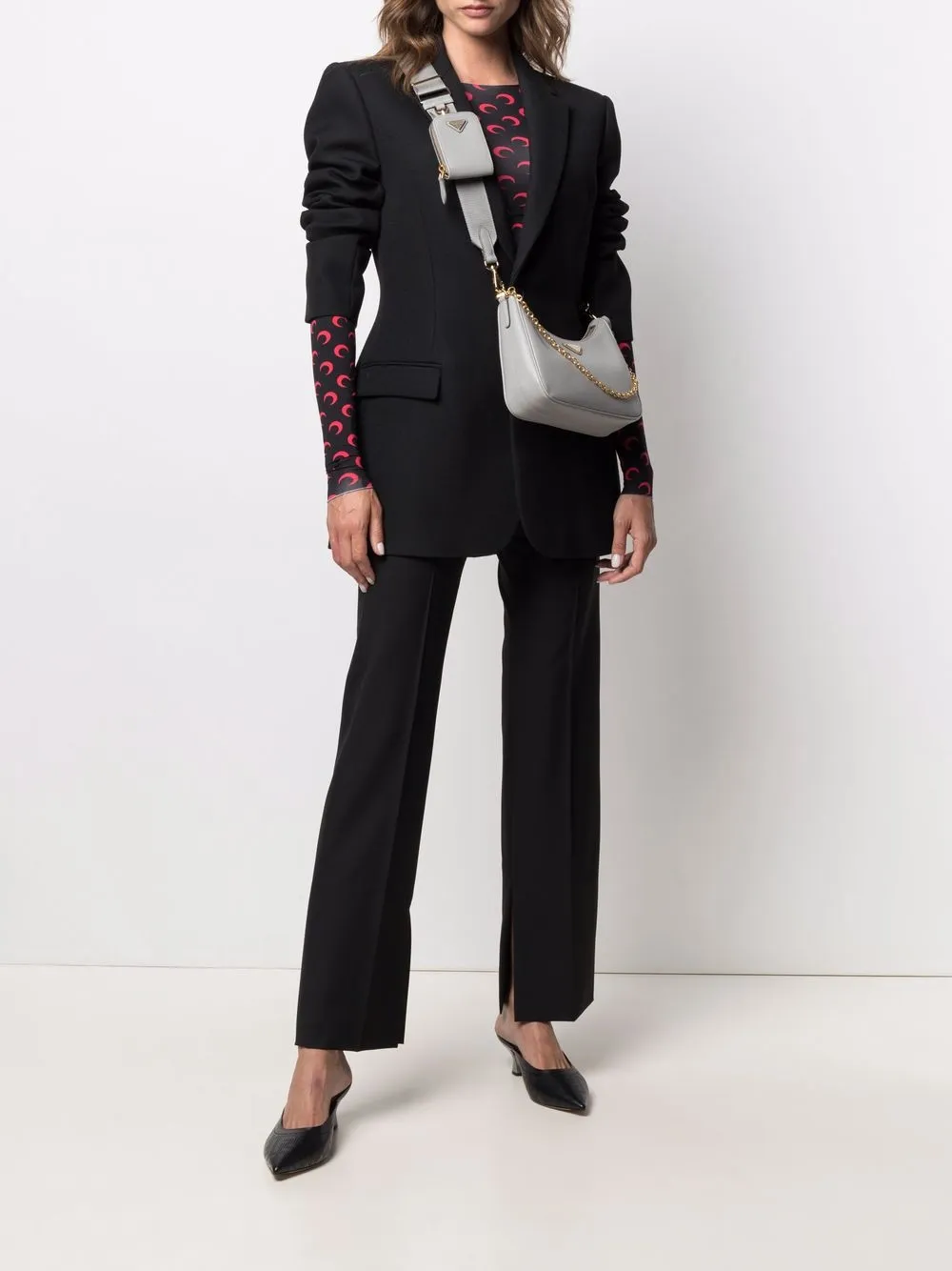 Prada Re-Edition 2005 schoudertas Grijs