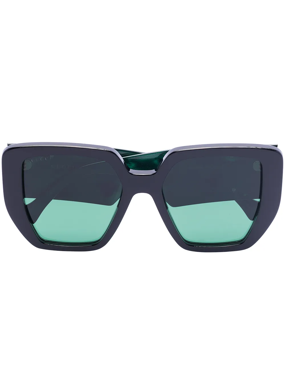 Gucci Eyewear GG Print Square Frame Sunglasses - Farfetch