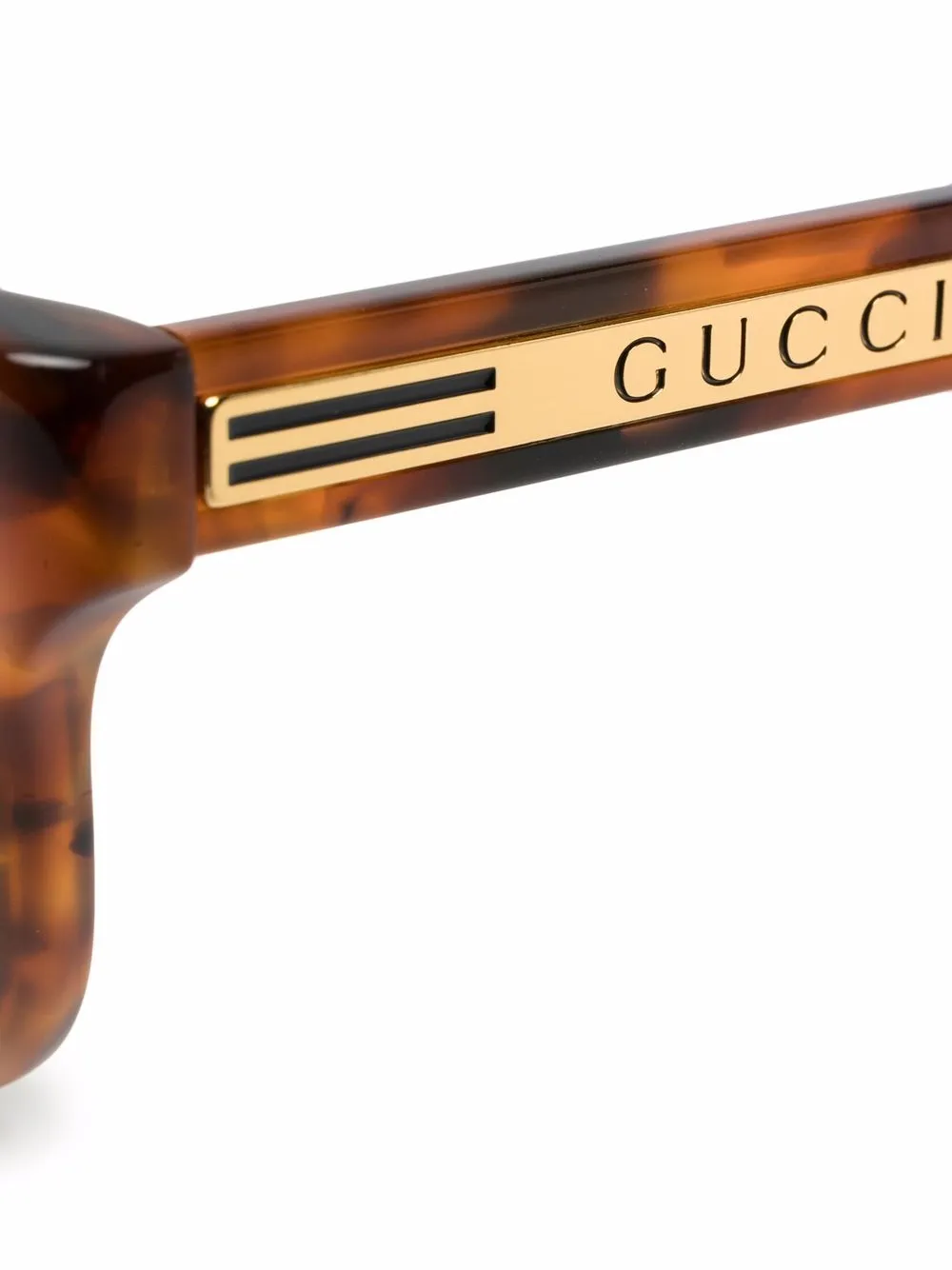 фото Gucci eyewear солнцезащитные очки черепаховой расцветки