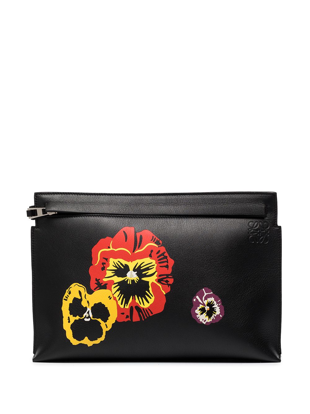 фото Loewe клатч pansies с цветочной аппликацией