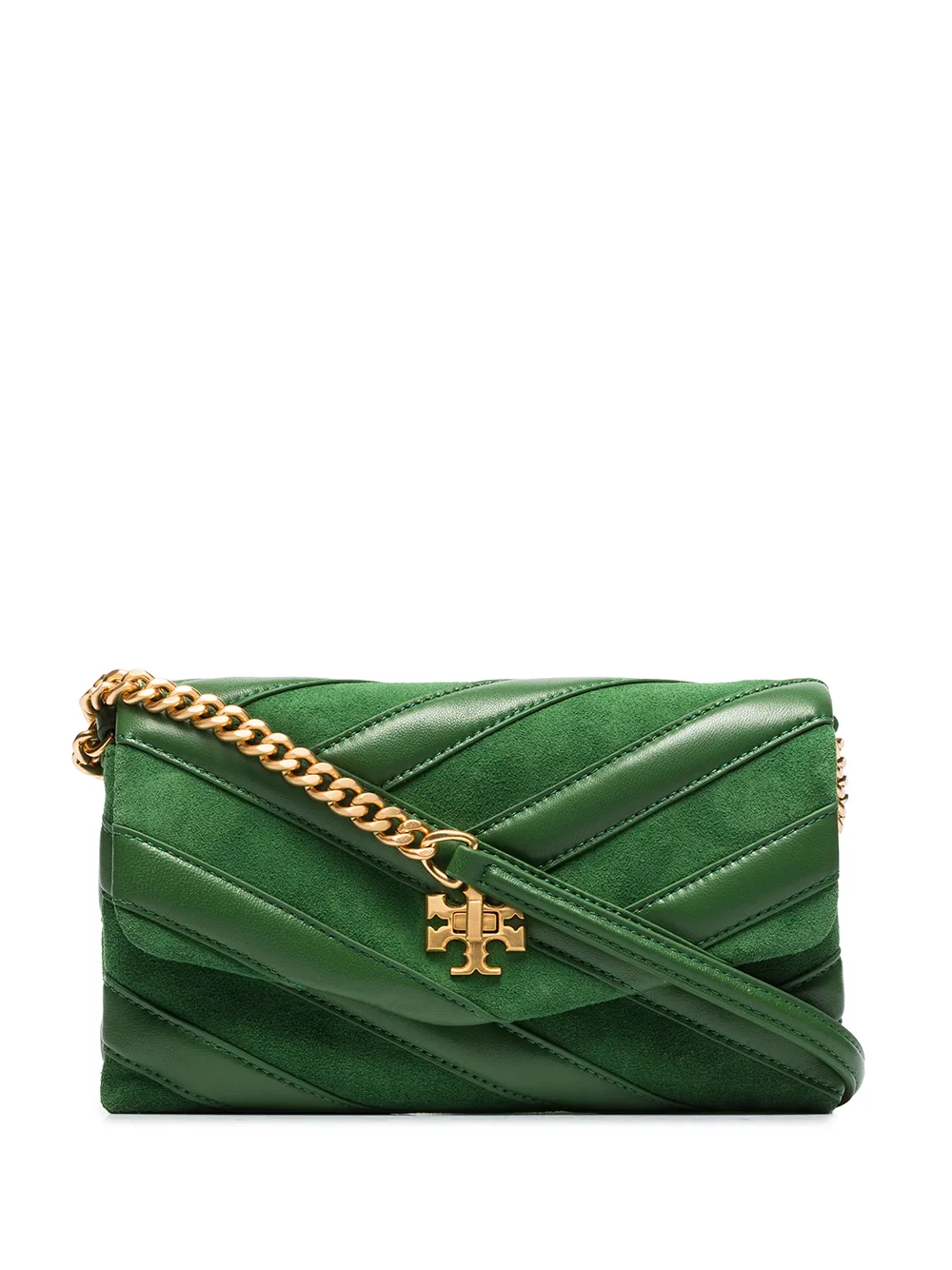 Imagem 1 de Tory Burch Carteira Kira chevron com alça de corrente