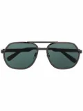 Gucci Eyewear pilot-frame tinted sunglasses - Grey