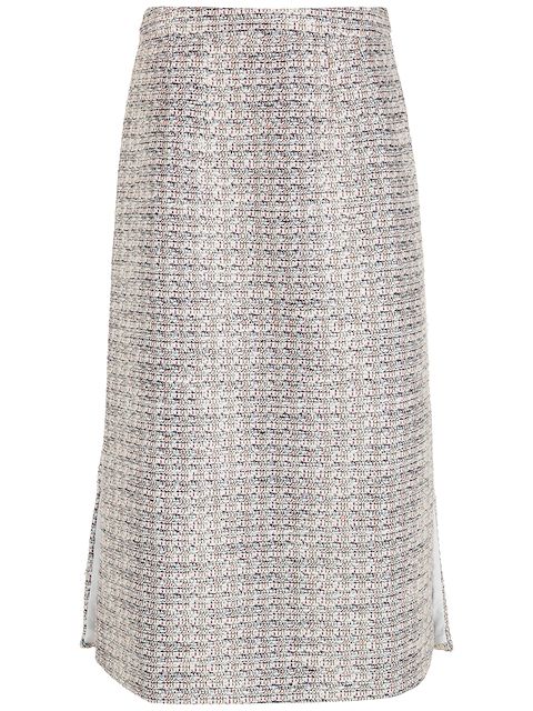 Olympiah midi tweed skirt